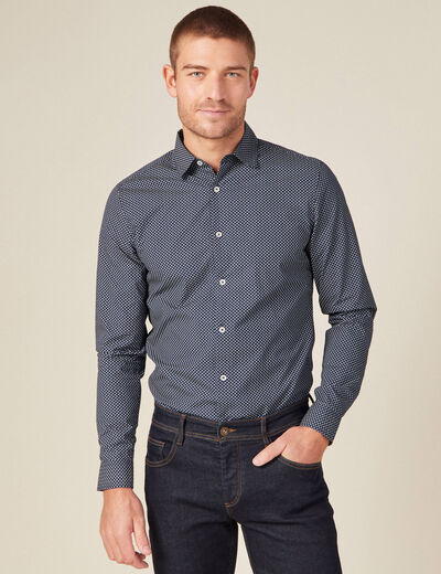 Chemise bleu marine homme