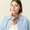 Foulard beige femme