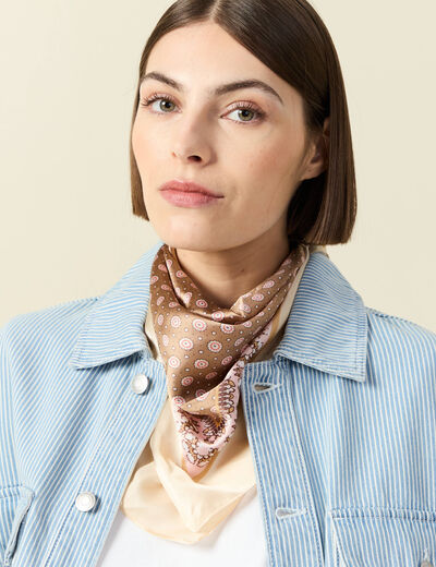 Foulard beige femme