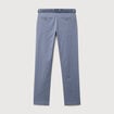 Pantalon straight longueur 32 ceinture bleu gris homme