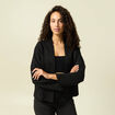 Veste manches longues noir femme