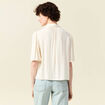 Chemise manches courtes creme femme