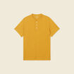 T-shirt éco-responsable jaune moutarde homme