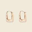 Boucles d'oreilles créoles ecru femme