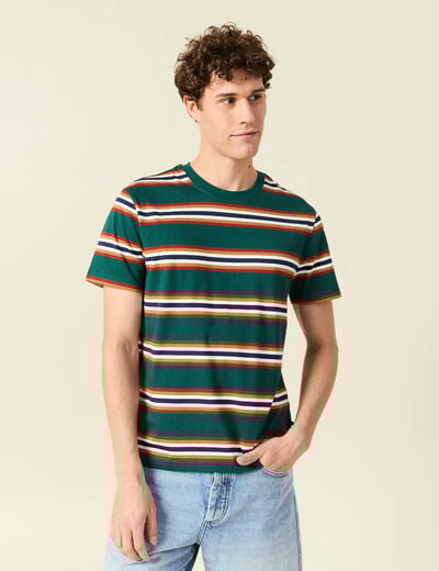 T-shirt éco-responsable vert foncé homme