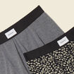 Lot 2 boxers gris foncé homme