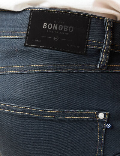 Jeans regular used denim gris homme