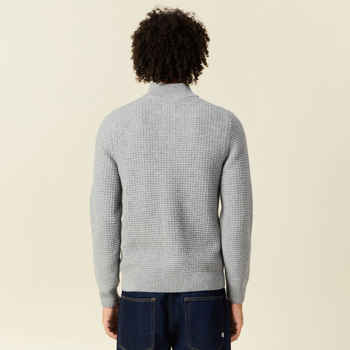 Bassdash Sweat à capuche à manches longues UPF 50+ avec protection UV pour homme, Écume de mer/logo bleu vif, XL