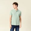 Polo éco-responsable vert homme