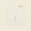 Bermuda droit en jean denim snow gris homme