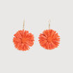 Boucles d'oreilles orange clair femme