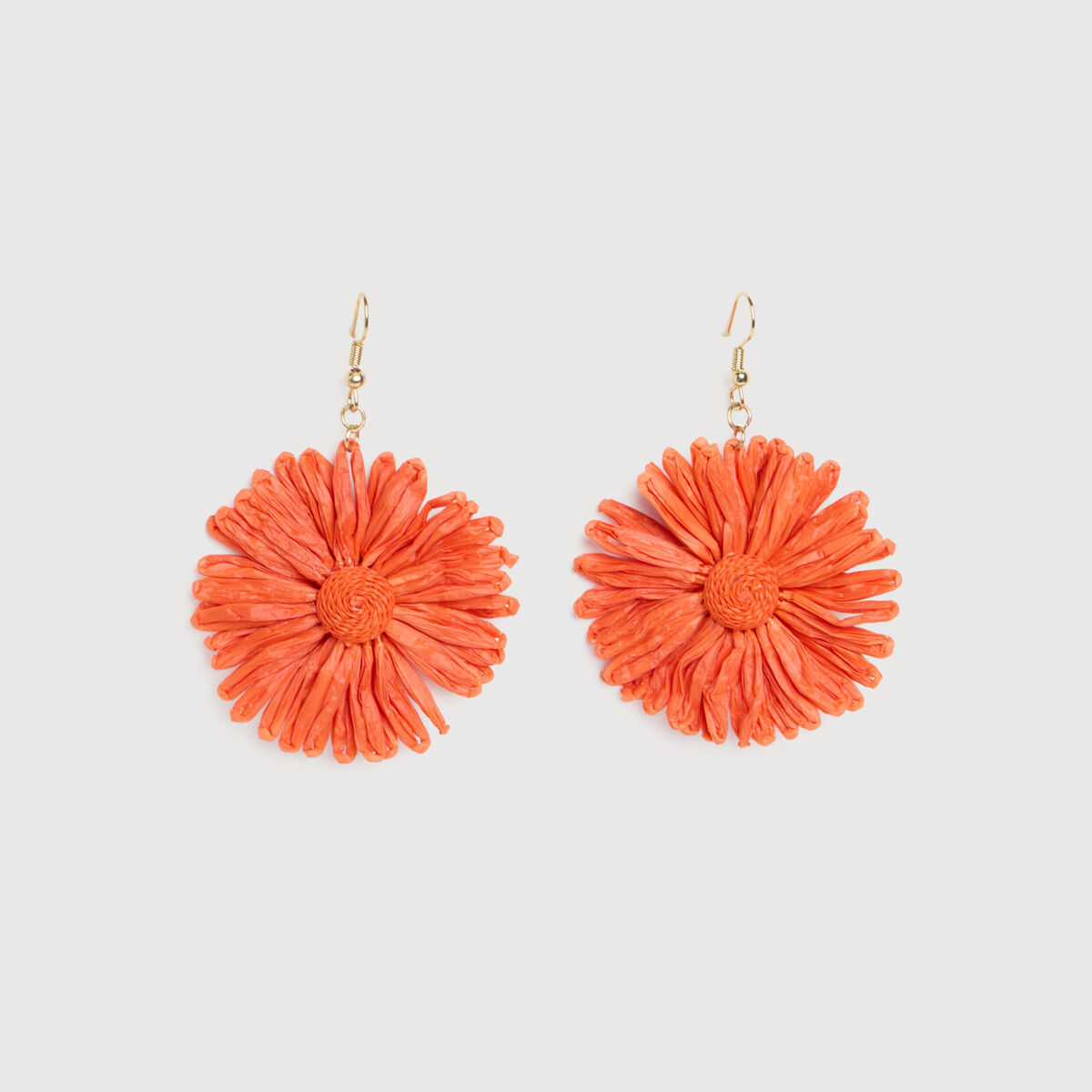 Boucles d'oreilles orange clair femme