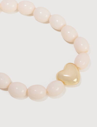 Collier blanc femme