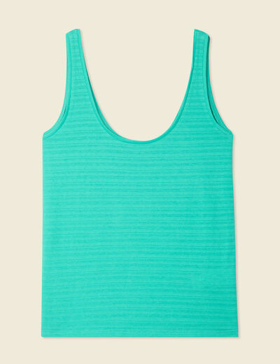 Débardeur sans manches vert turquoise femme
