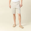 Bermuda droit en jean denim snow gris homme