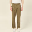 Pantalon chino large vert kaki homme