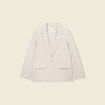 Veste blazer éco-responsable sable femme