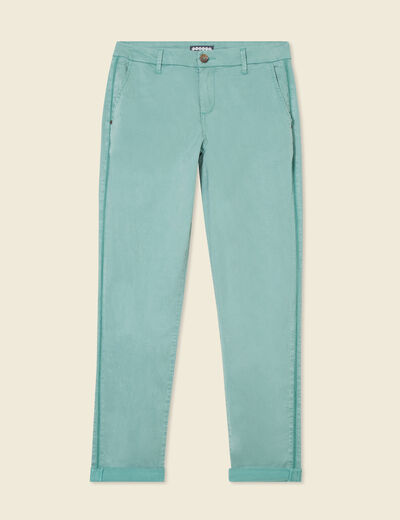 Pantalon chino Instinct vert foncé femme