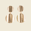 Boucles d'oreilles pendantes couleur or femme