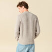Pull manches longues gris clair homme