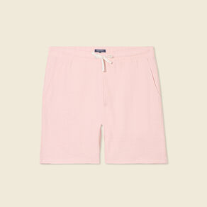Short droit avec cordon rose clair homme
