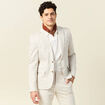 Veste blazer cintré sable homme