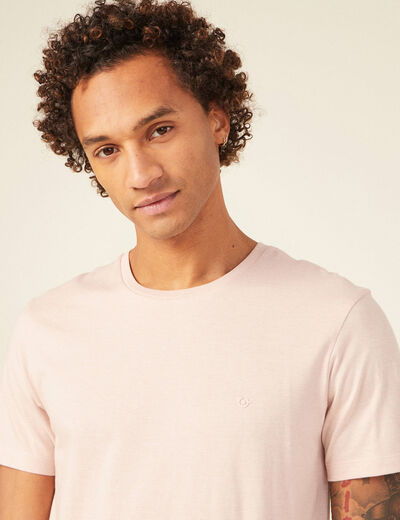 T-shirt éco-responsable vieux rose homme