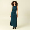 Robe sans manches bleu fonc&eacute; femme