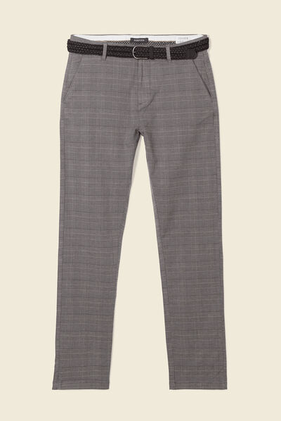 Pantalon chino straight ecru homme