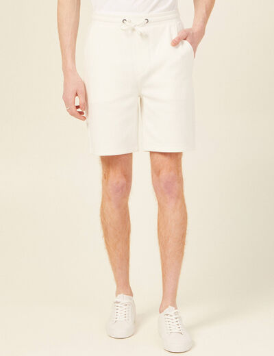 Short éco-responsable ecru homme