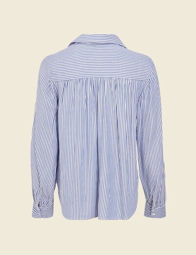 Blouse manches longues ecru femme