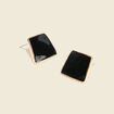 Boucles d'oreilles clous noir femme