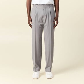pantalon chino large gris fonce homme Pantalon chino large gris foncé homme
