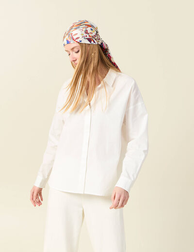 Chemise éco-responsable ecru femme