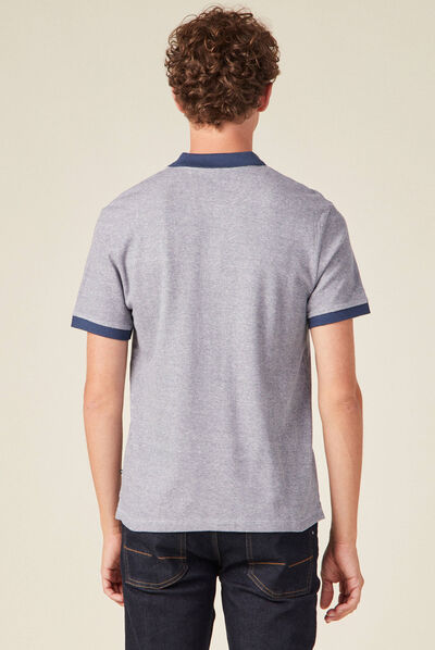Polo éco-responsable bleu marine homme