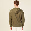 Sweat à capuche taupe homme