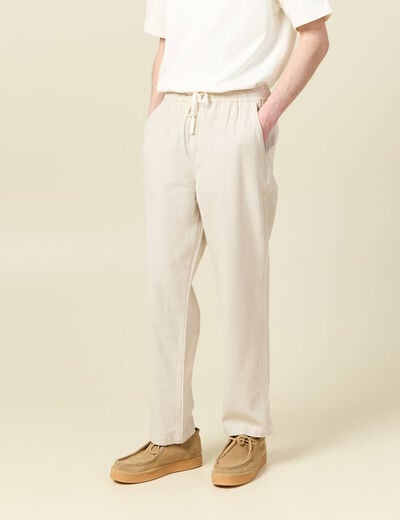Pantalon chino beige homme