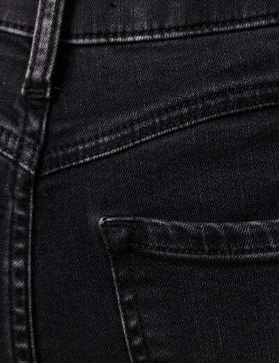 Jeans bootcut 5 poches denim gris femme