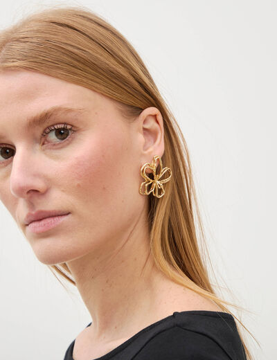 Boucles d'oreilles couleur or femme