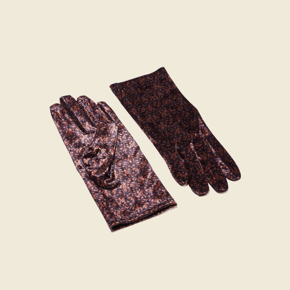 Ensemble gants et porte-cartes multicolore femme