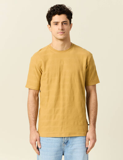 T-shirt manches courtes beige homme