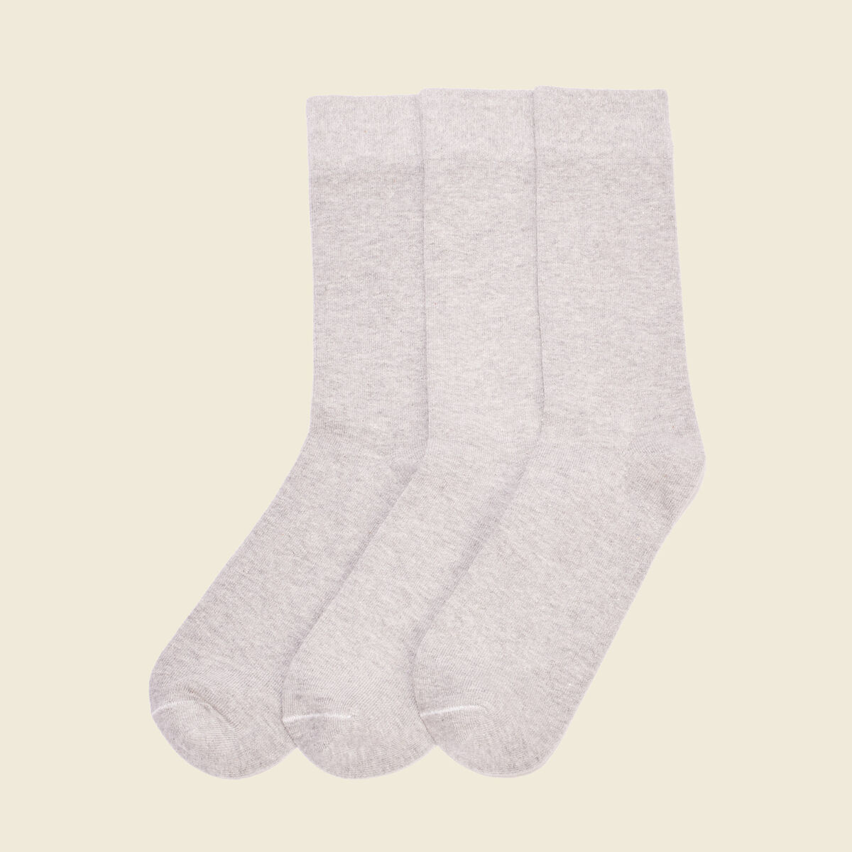 Lot 3 paires chaussettes gris clair homme
