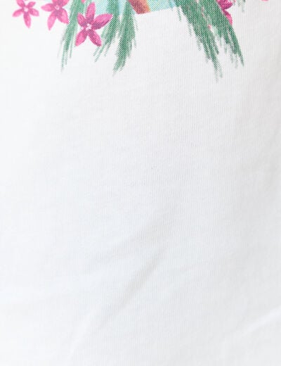 T-shirt éco-responsable blanc femme