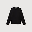 T-shirt en coton manches longues noir homme
