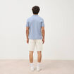 Polo manches courtes bleu gris homme