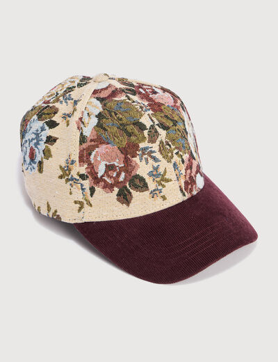 Casquette bordeaux femme