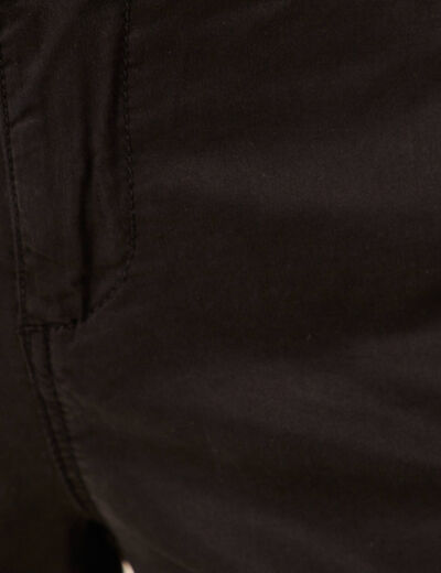 Pantalon chino Instinct noir femme