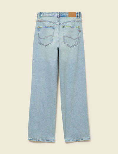 Jeans large taille standard bleu femme