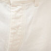Bermuda en jean coton denim blanc homme
