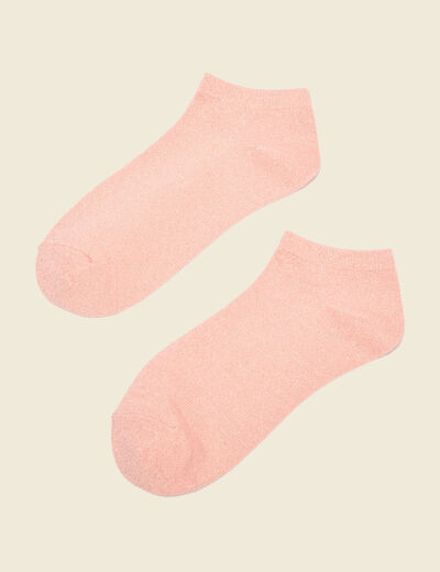 Chaussettes rose saumon femme